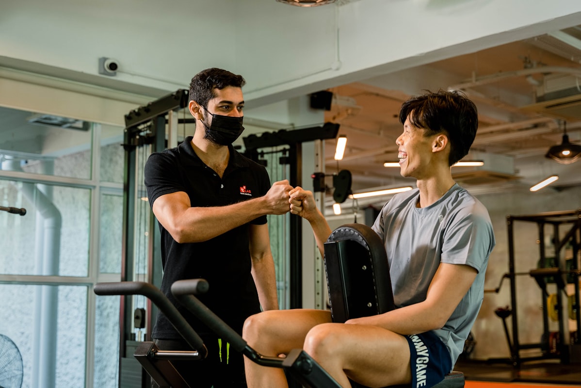 Man doing a personal health assessment