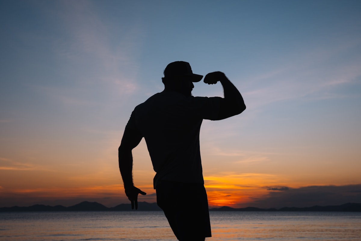 Personalized men's fitness plan being created